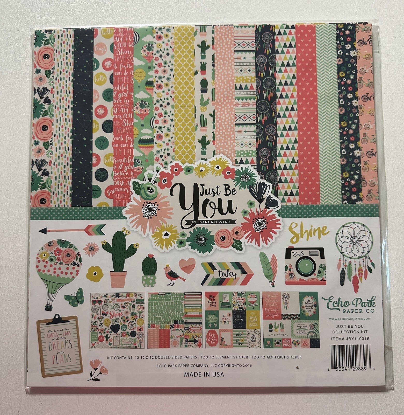 Echo Park 12 x 12 Paper Pack Multiple Variations Available-You Choose