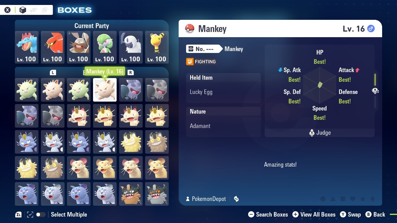 6IV Untouched Shiny Mankey Pokemon Legends ZA *SAME DAY*