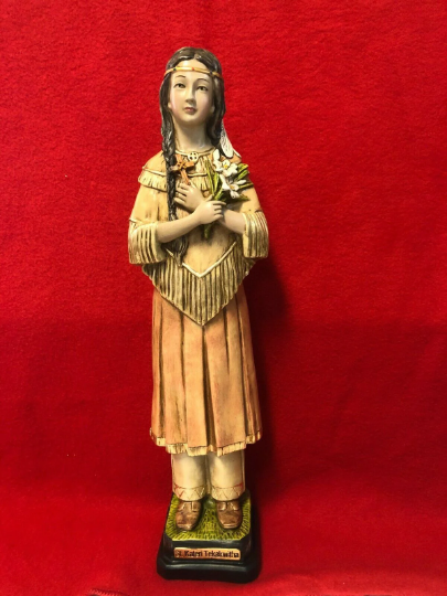 Saint Kateri Tekakwitha Statue 16" New From Colombia #L072