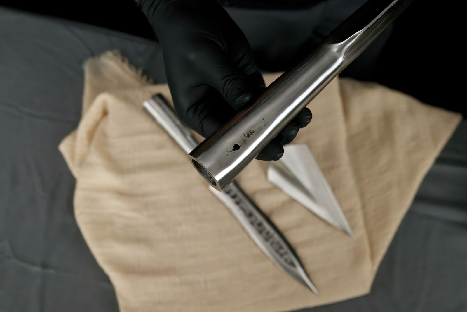 Forged Medieval Spear Head Polearm Viking Lance Broadhead