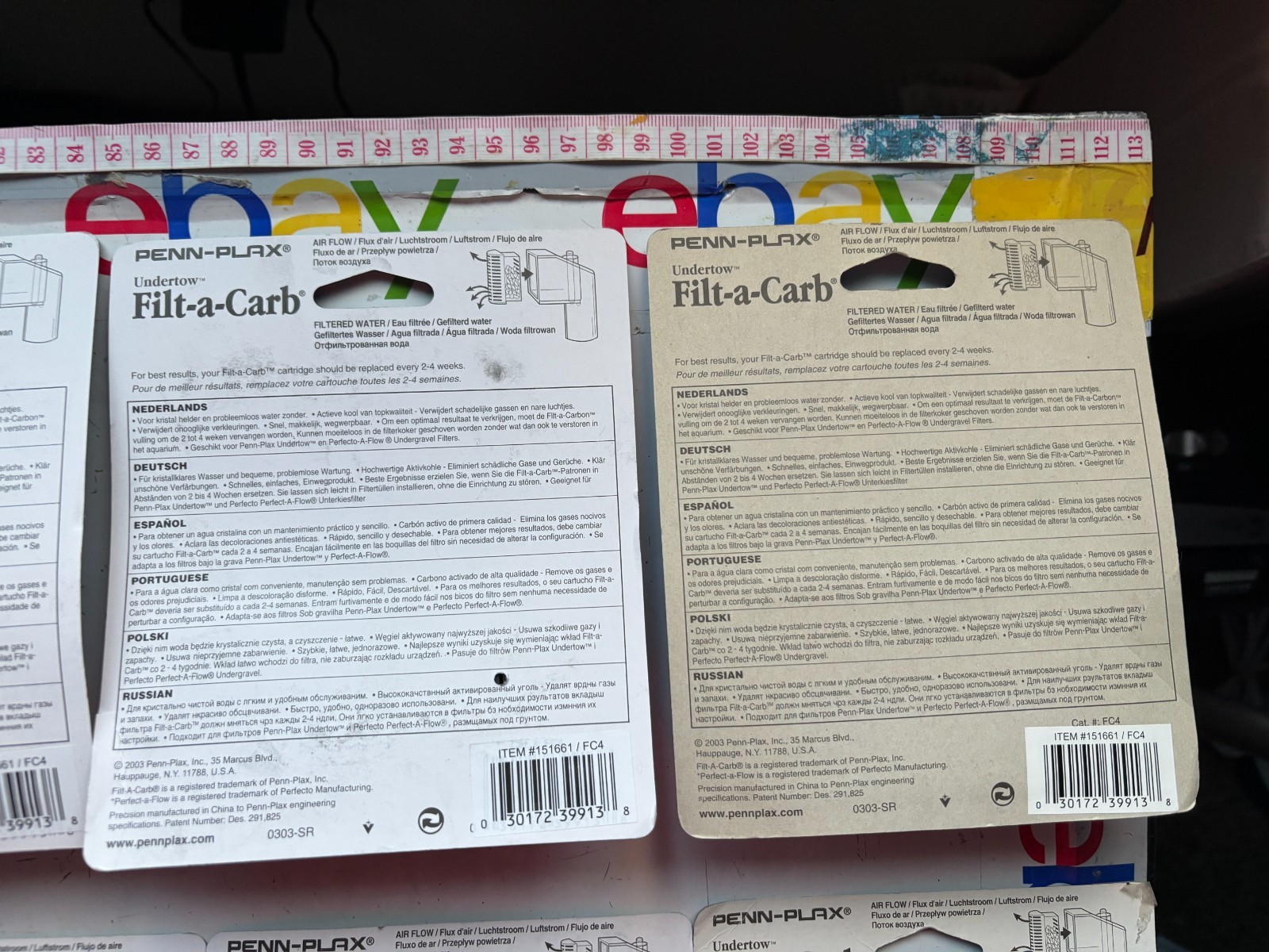 Penn-Plax Undertow Filt-A-Carb Disposable Carbon Filter Cartridge Pick Quantity