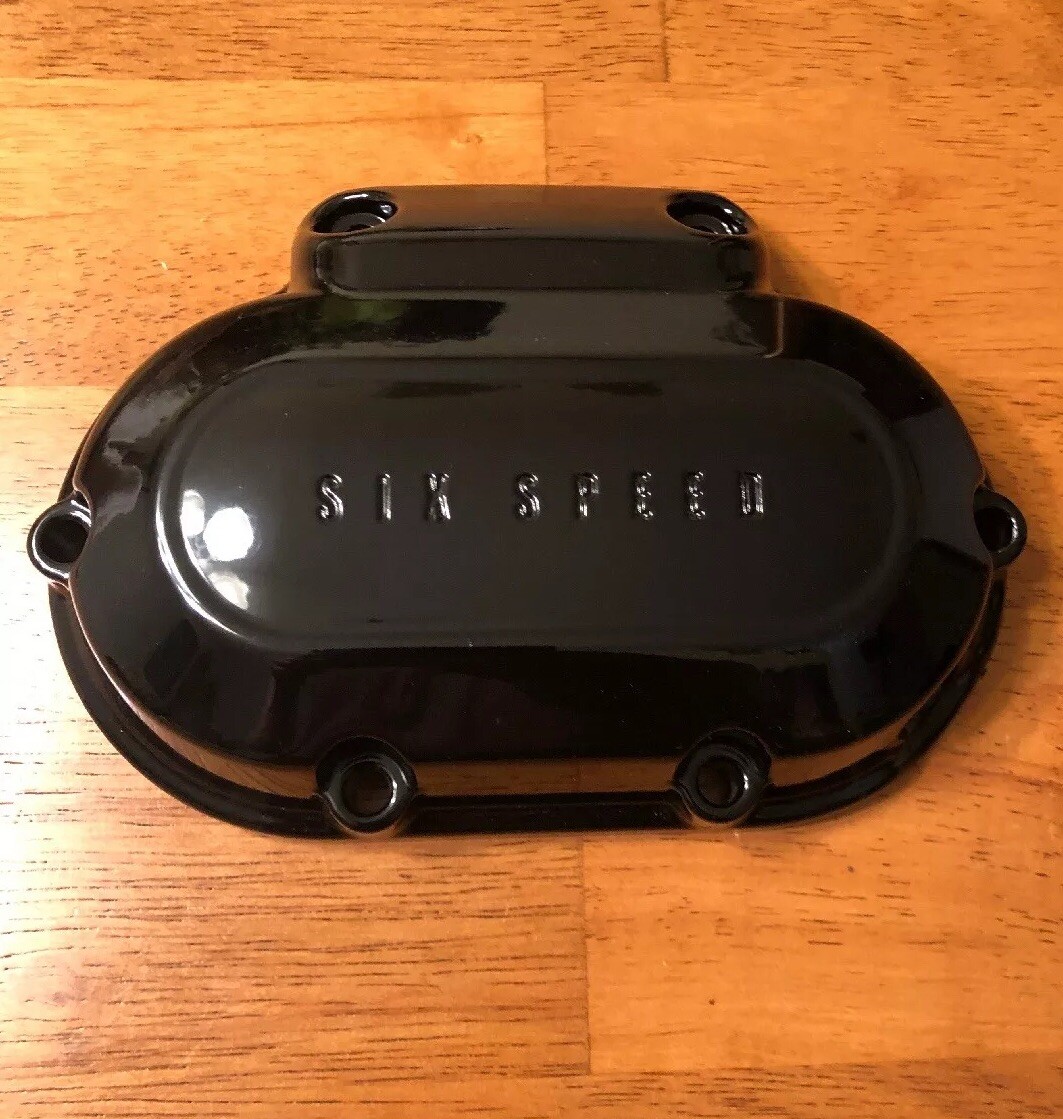 HARLEY DAVIDSON 37126-06 GLOSS BLACK TRANSMISSION SIDE COVER