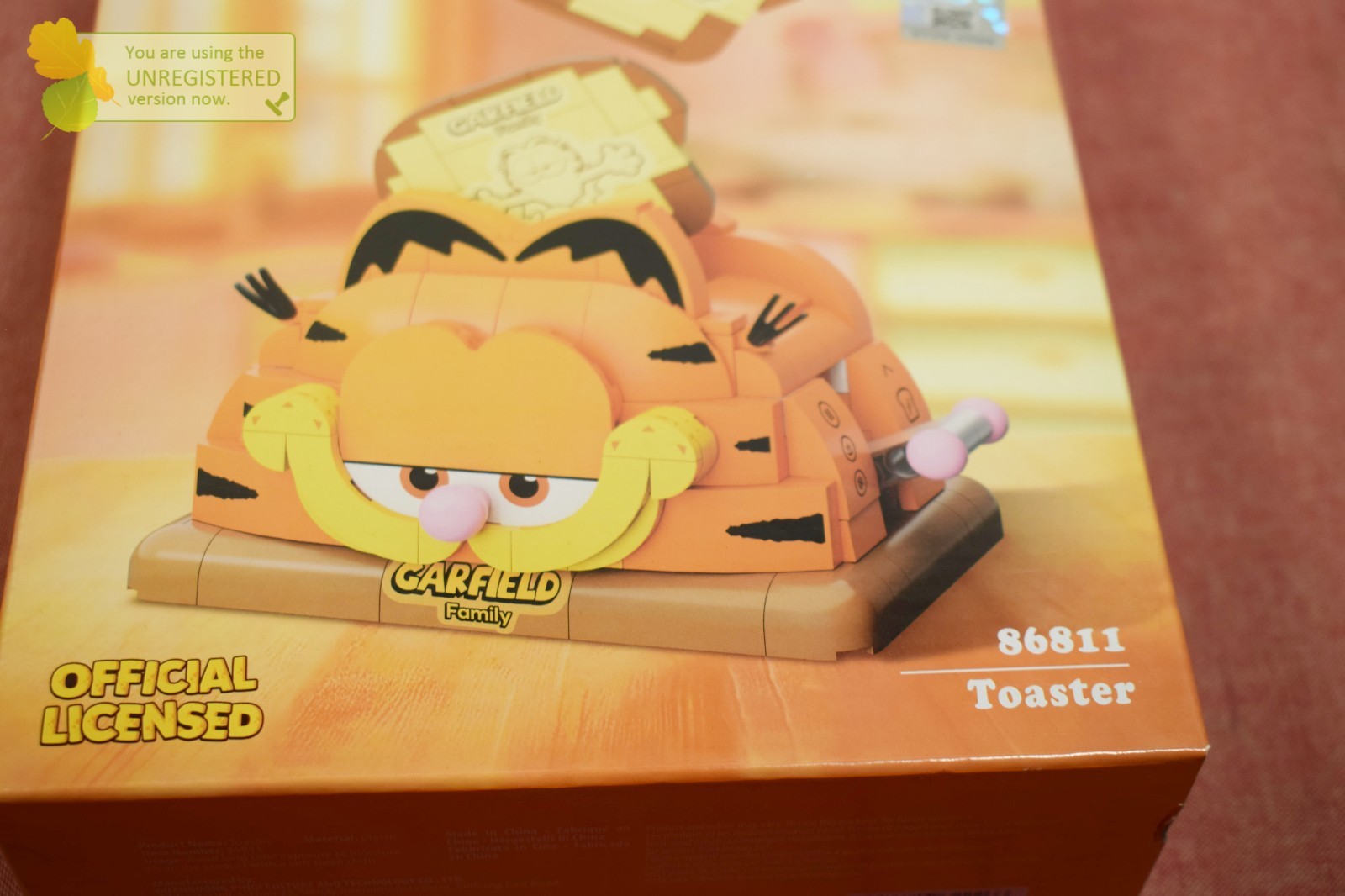 Pantasy Garfield Family Garfield Toaster Buildable Brick Block Set 86811 #
