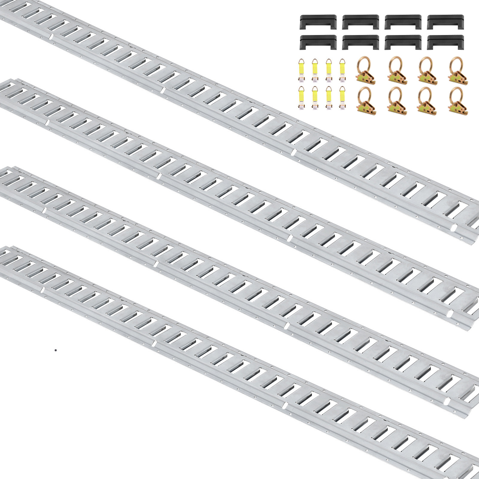 E Track Tie Down Rail Kit 34PCs 5' E Track Rails Enclosed Cargo Trailer