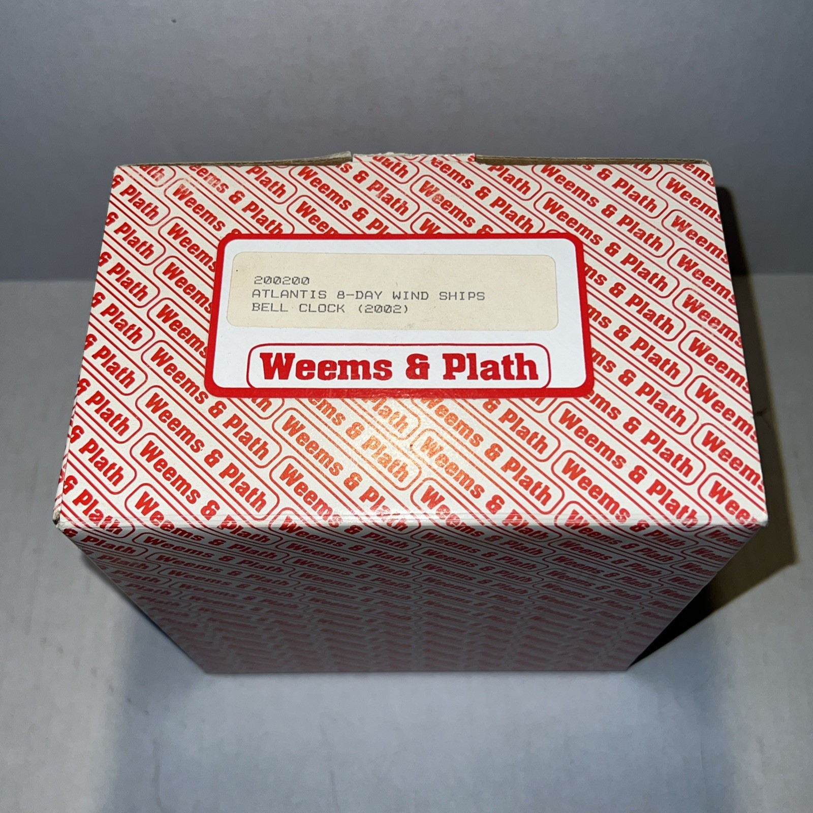 Weems & Plath Atlantis 8-Day Ships Bell Clock 200200 Brass 2002 + Box/Papers/Key