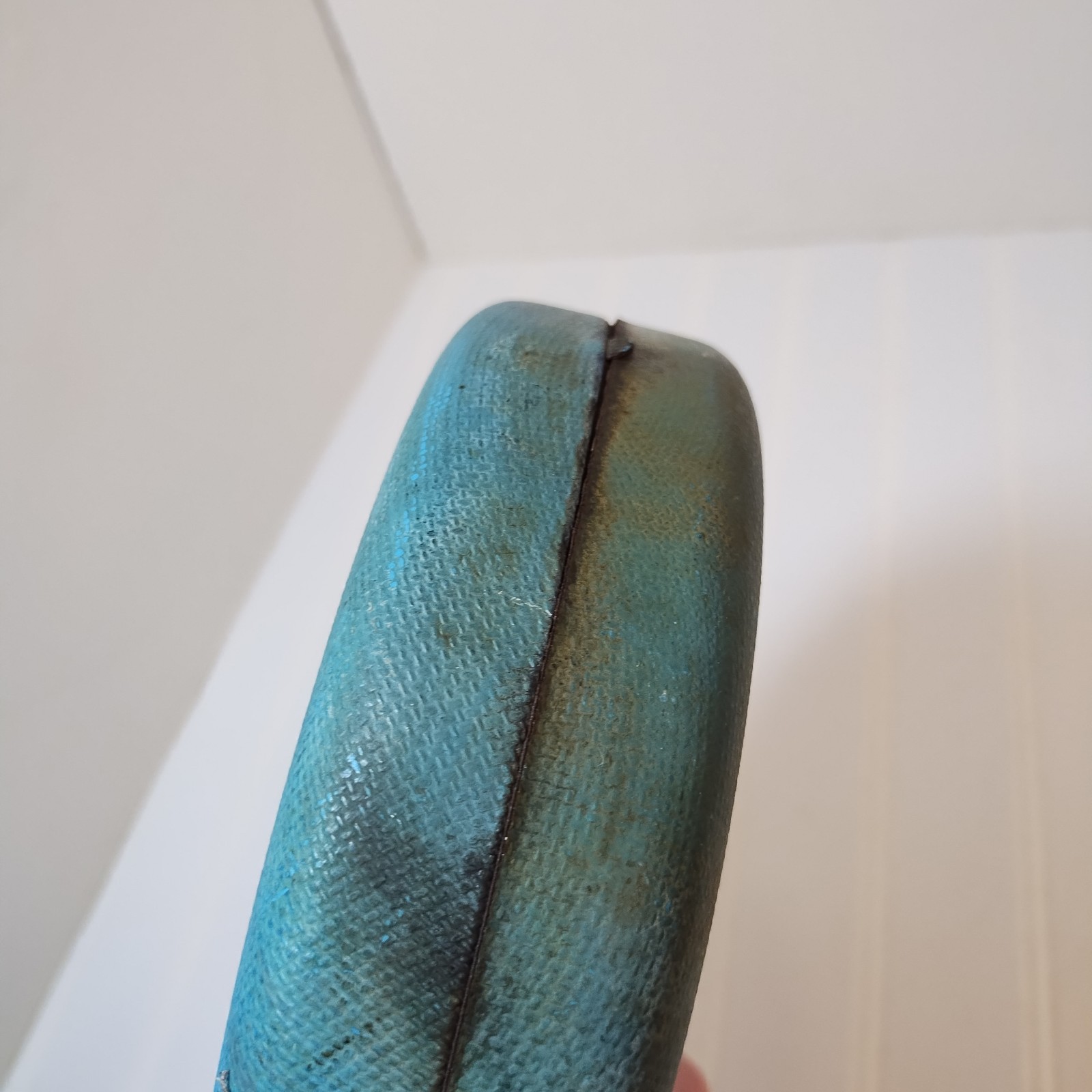 Vintage Cordomatic Automatic Retractable Clothesline Reel 40' Blue Tested