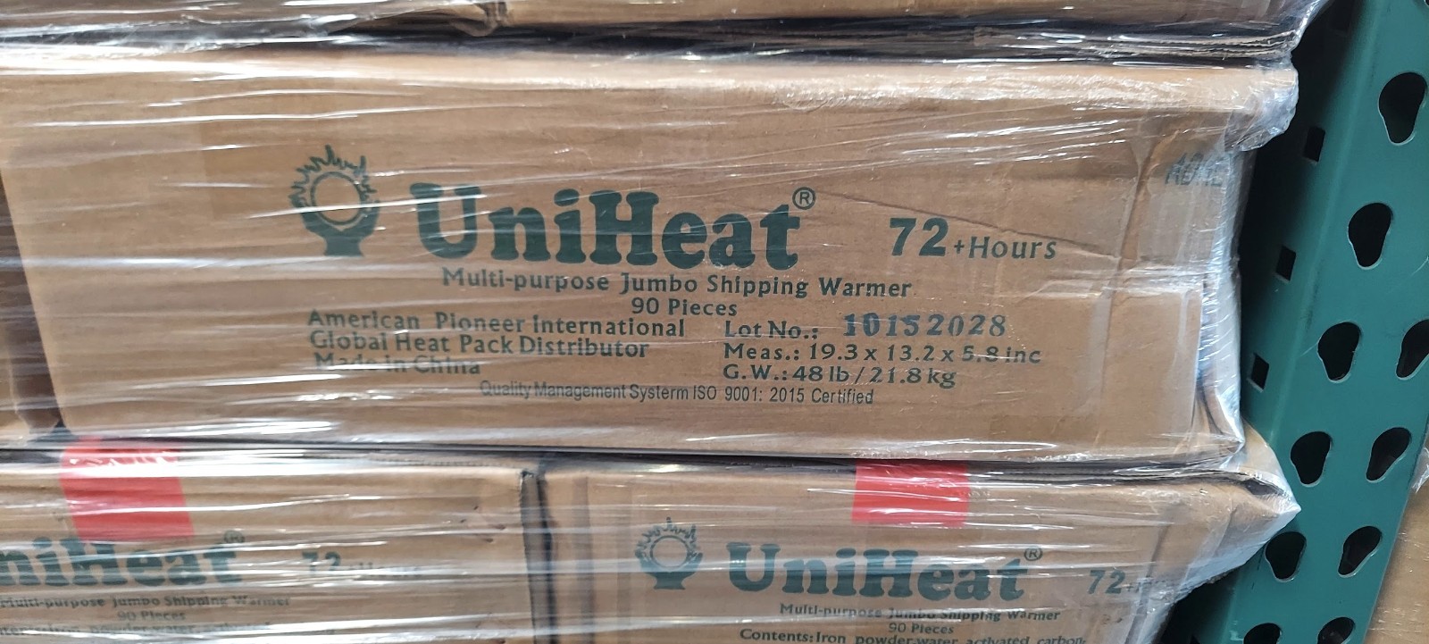 UniHeat 72 Hr (50 Piece) Shipping Warmer Heat Pack Bulk Exp 10/15/2028 or later