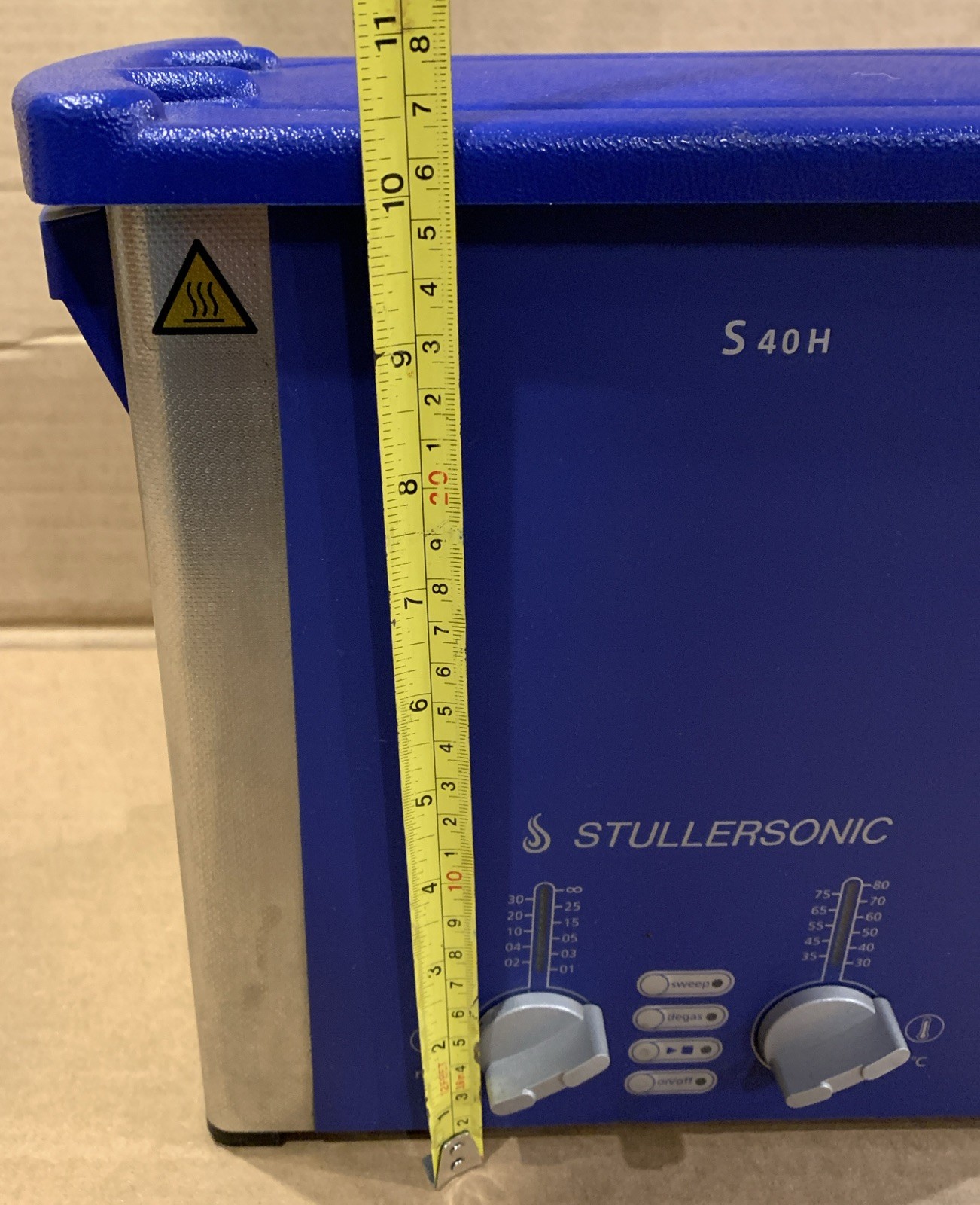 Elma Elmasonic S 40 H Heated Ultrasonic Cleaner 120V 340W w/Timer Drain Lid