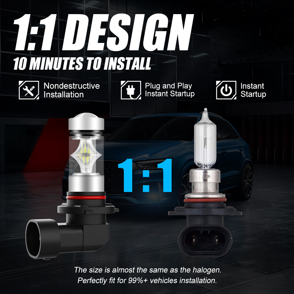 FOR CAN AM COMMANDER MAVERICK OUTLANDER RENEGADE HEADLIGHT LED LIGHT BULB 6000K