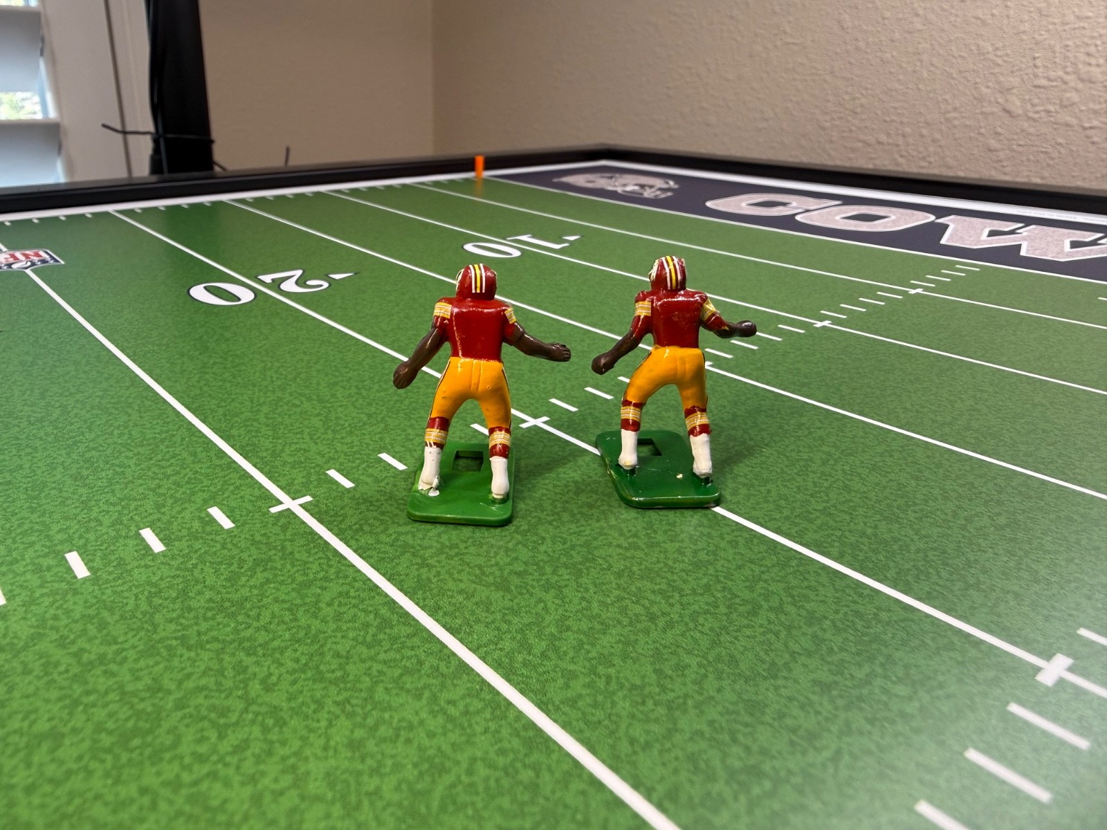 electric football figures Hand Painted Vintage Washington Redskins Home Jersey