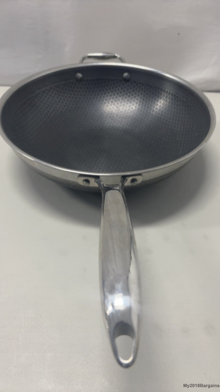 HexClad Hybrid Nonstick 12-Inch Wok, Stay-Cool Handle, Dishw