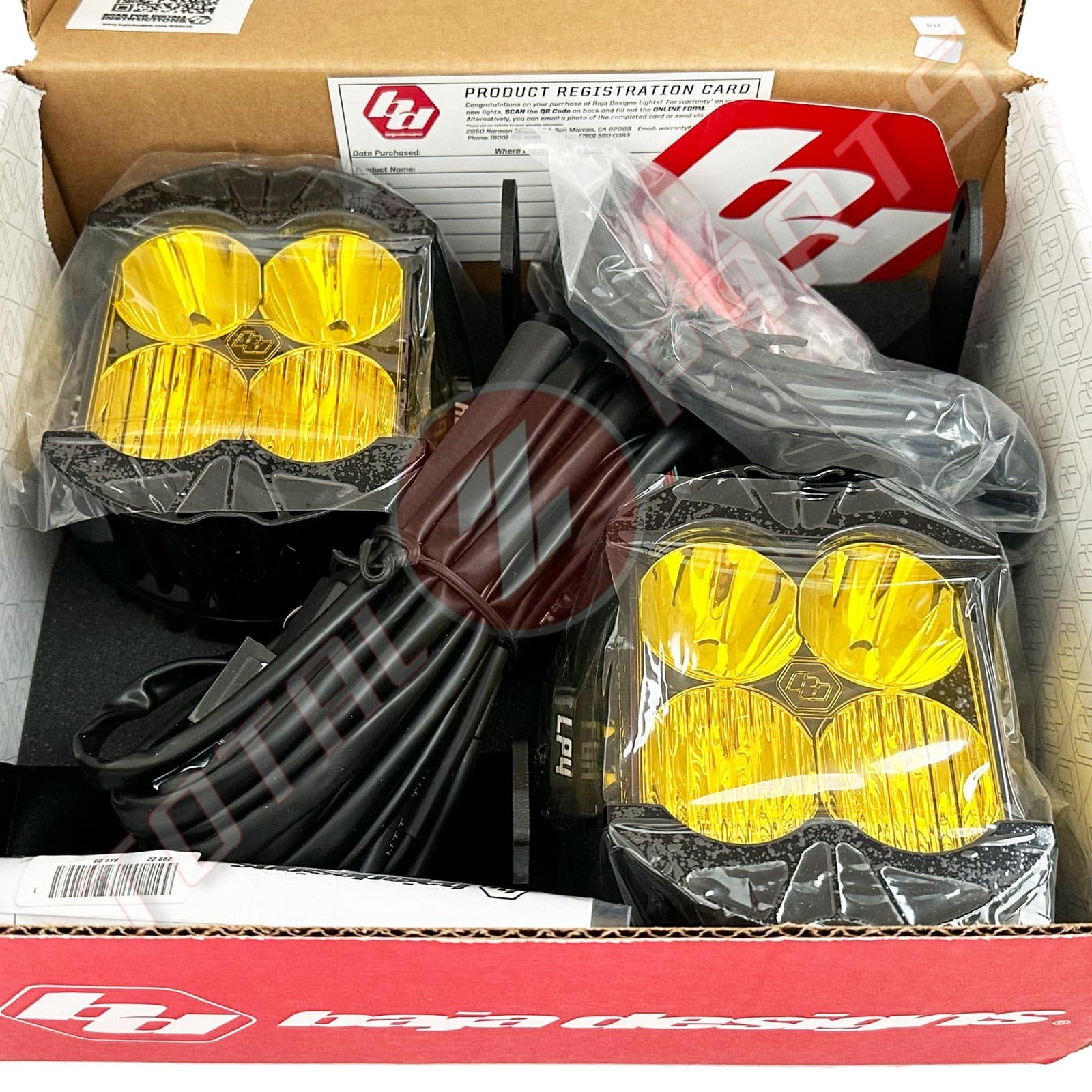 Baja Designs® LP4 Pro Amber Driving/Combo Lights Pair, Wiring, Reflex Actuators