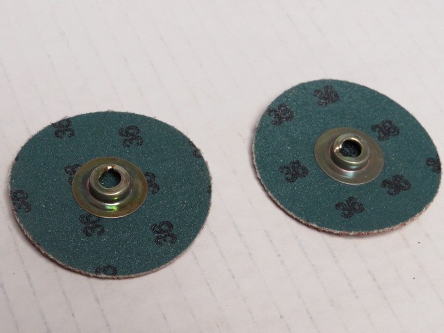 50 ) STANDARD ABRASIVES TS 522452 QUICK CHANGE, 2 INCH, A/O, 36 GRIT, 2 PLY DISC