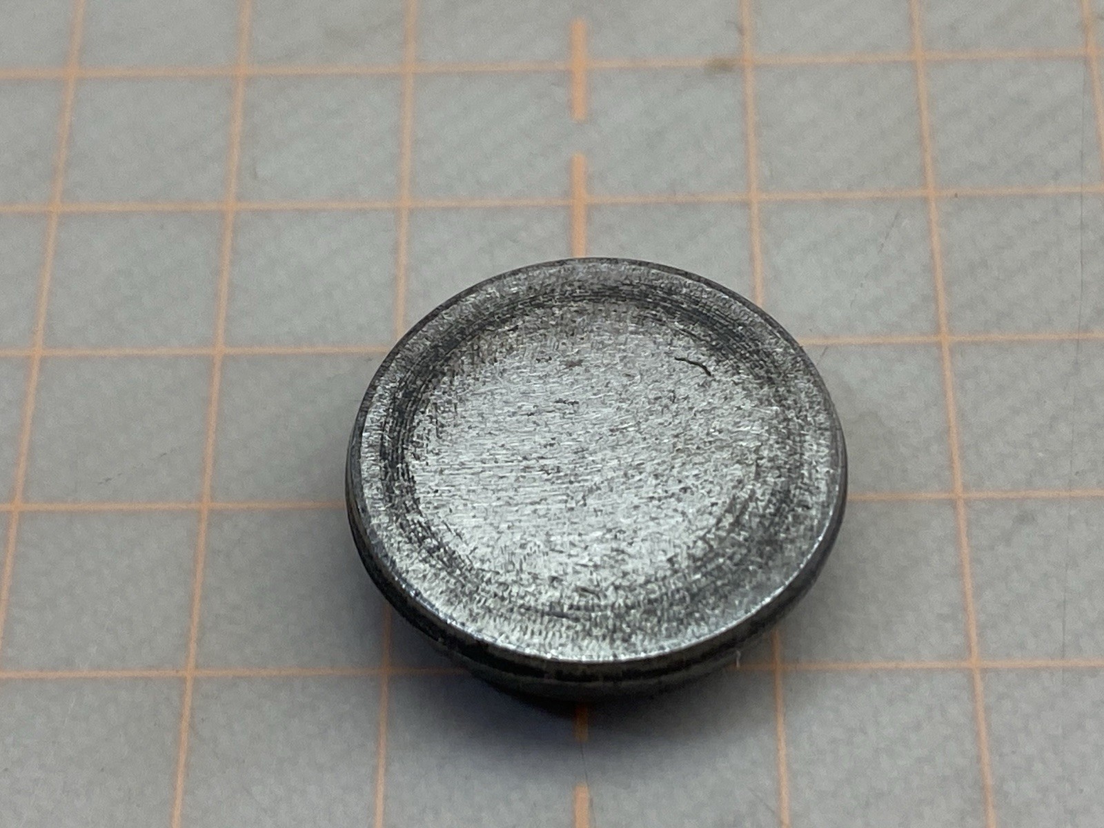 Vintage Hub Stamp Native American Indian Chief Head Tiny 7/16" Pin Ring Badge