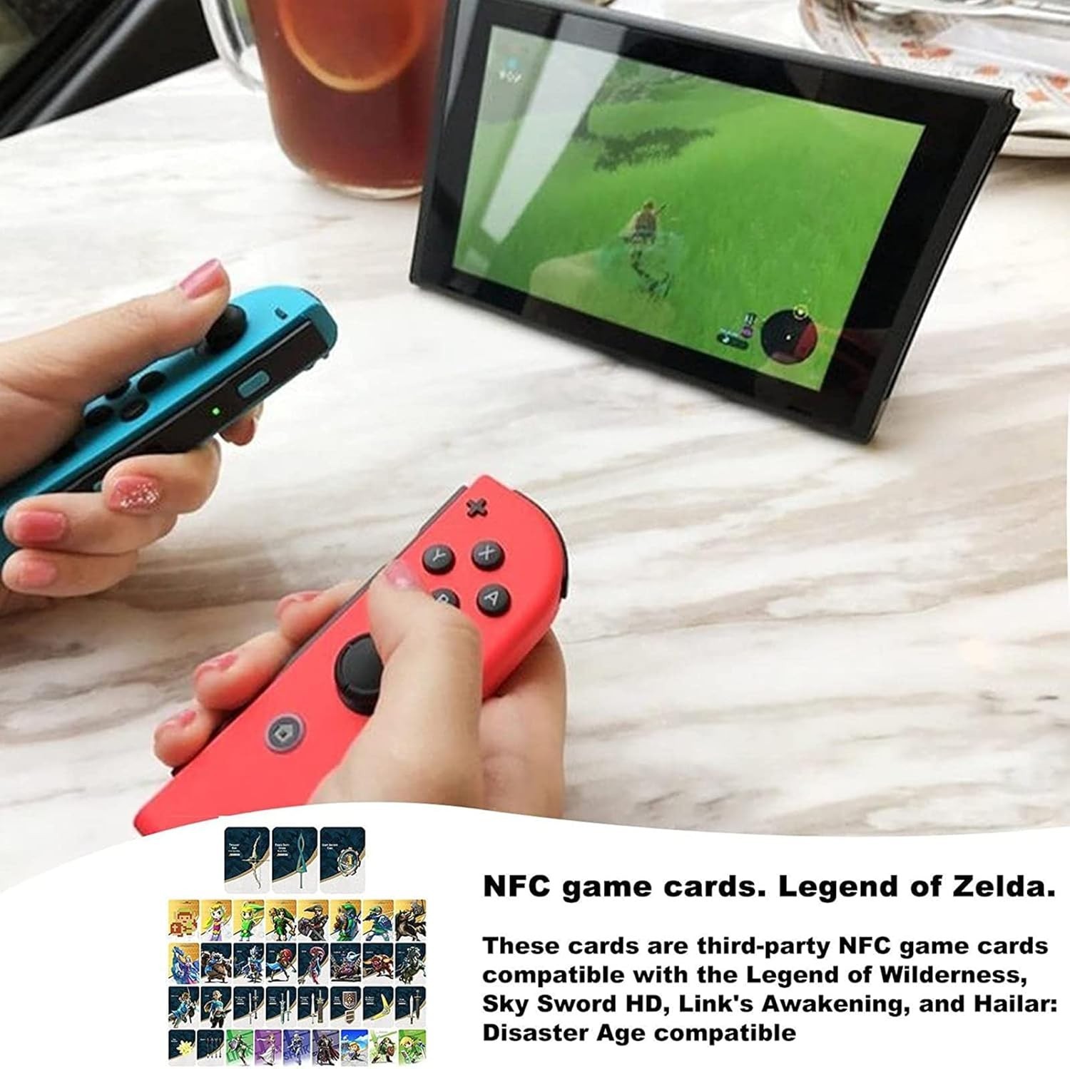 38pcs/set BOTW TOTK Zelda Tears of the Kingdom Mini NFC Cards for Switch 2 Wii U