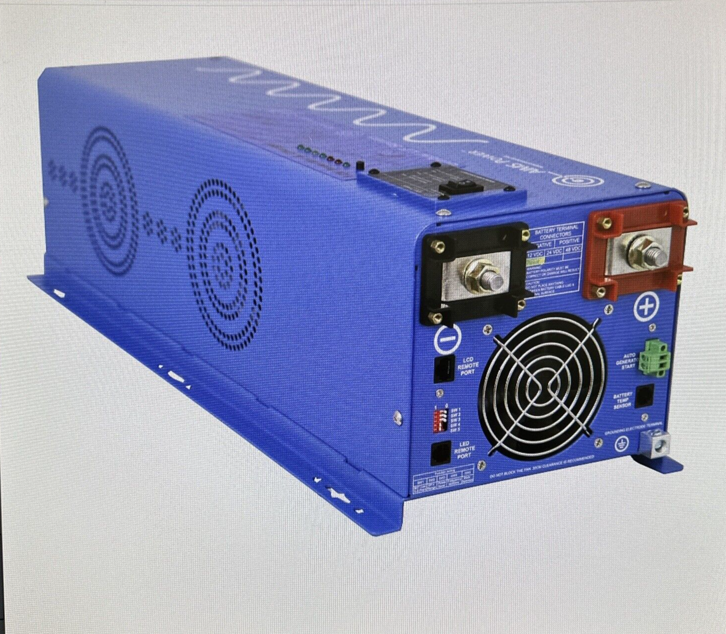 AIMS 6000 Watt Pure Sine Power Inverter Charger 48Vdc to 120Vac