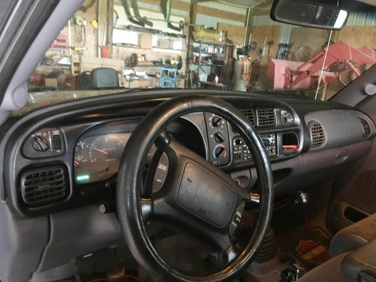 For 1998-2002 Dodge Ram Pickup ABS Dash Bezel & Dashboard Cover Overlay W/clips