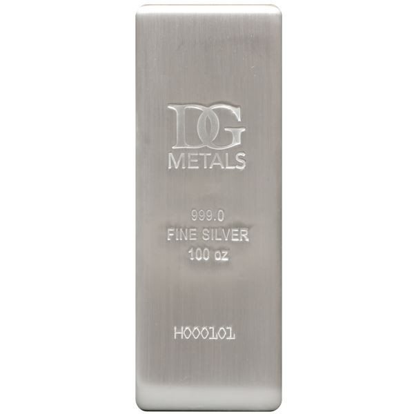 100 oz Silver Bar - Dillon Gage - .999