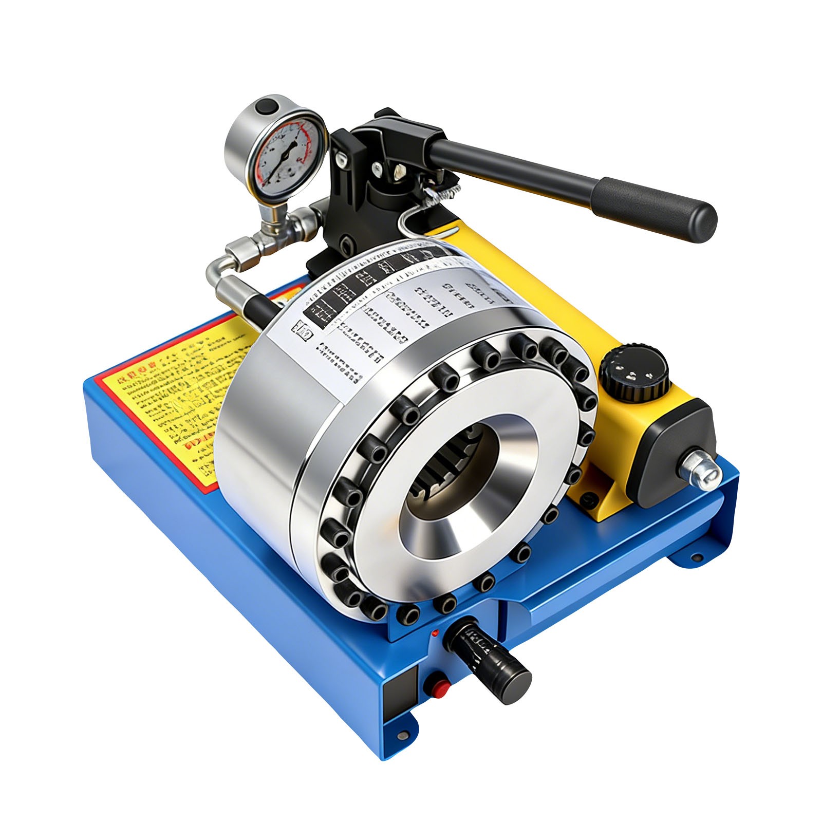 5600KN Hydraulic Hose Crimper Pipe Clamping Machine w/ 8 Sets Dies 10mm-30mm USA