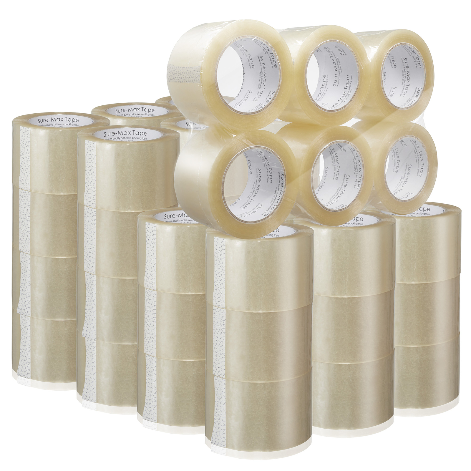 48 Rolls 3" Extra-Wide Clear Shipping Packing Moving Tape 110 yds/330' ea - 2mil