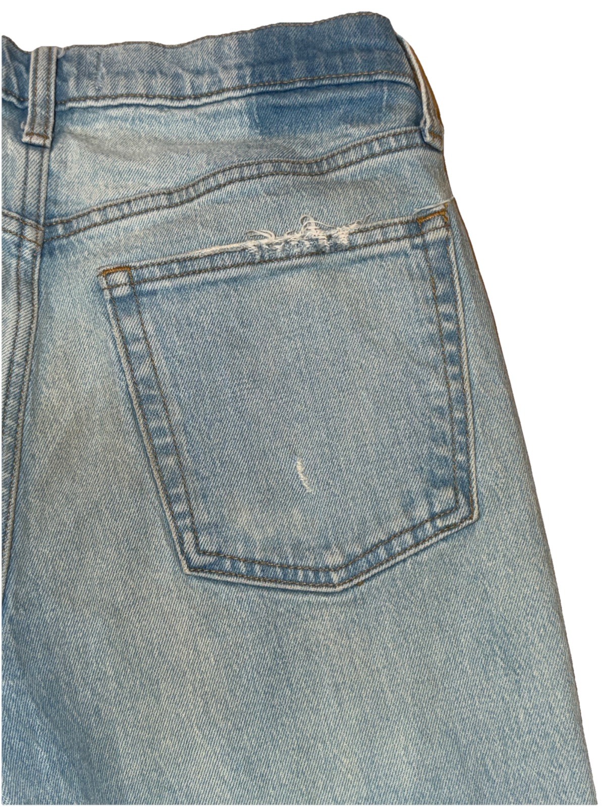 Abercrombie & Fitch The Boyfriend Mid Rise Distressed Blue Jeans Womens 29/8