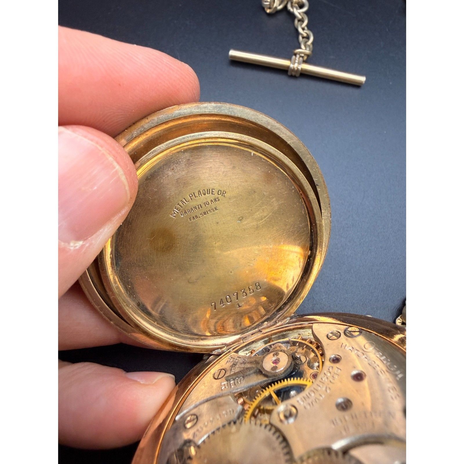 1923 Omega Pocketwatch - Hunter Case 2 Adjustments