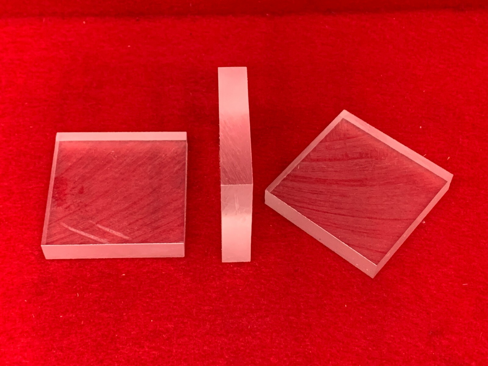 10pcs Bicron BC408 Plastic Scintillator 5x5x1 for CosmicWatch (1 FACE POLISHED)