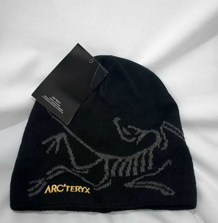 NWT Arc'teryx Bird Head Toque Beanie Hat Black Winter Cap