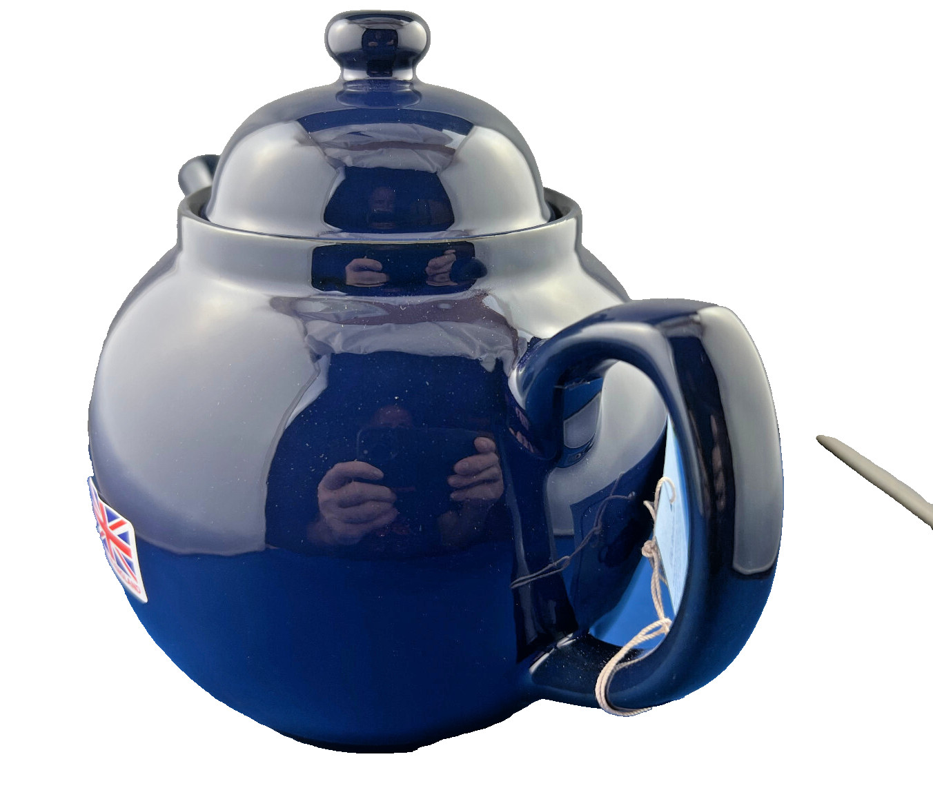 GENUINE COBAL BETTY, Red Clay, Rockingham Glaze, 8 Cup Tea Pot, MADE IN ENGLAND