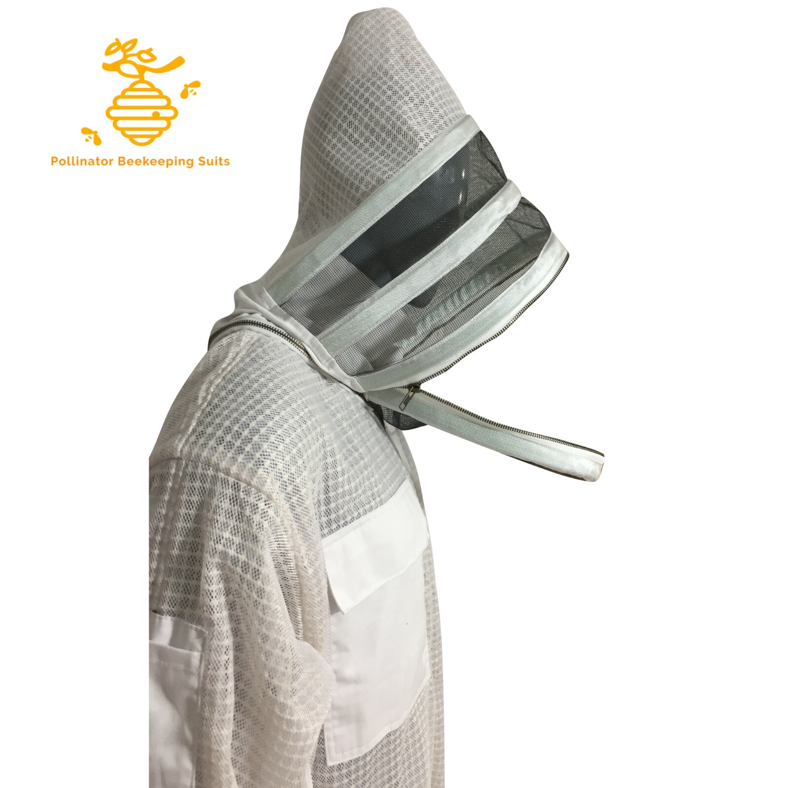 Ventilated Bee Suit Fencing Veil Beekeepers Three Layer beekeeping Suit Coverall