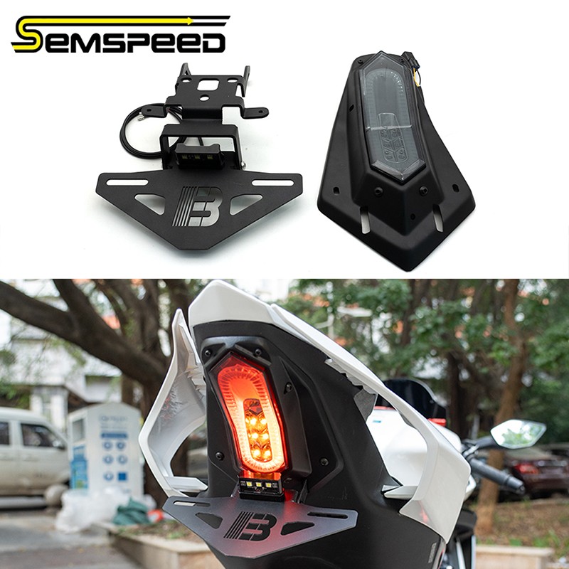 For CF-moto 675SR-R 675SS 675NK 675SR-S LED Tail Light License Plate Holder