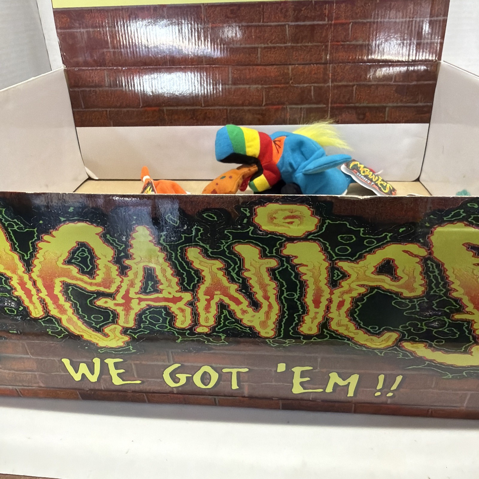 Lot Of 5 Meanies Stuffed Beanie Plush Animals Series 1 New With Display Box RARE