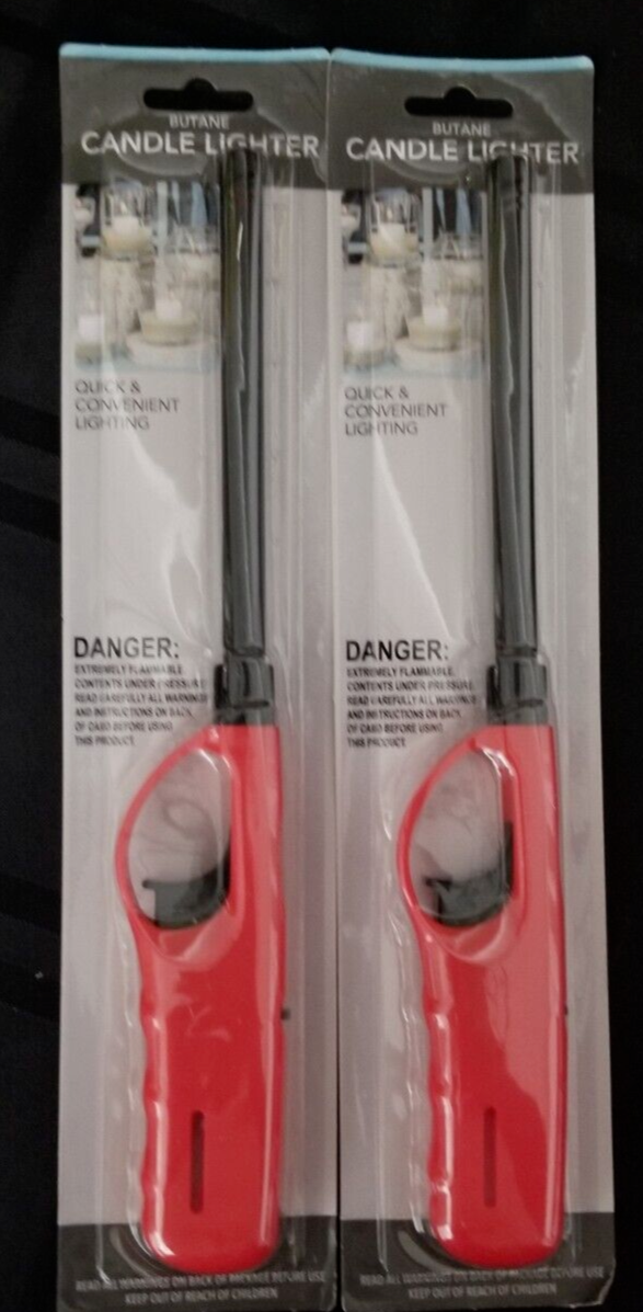 2 BBQ Grill Multi-Purpose Long Stem Lighters Fire Place Candles Lighter