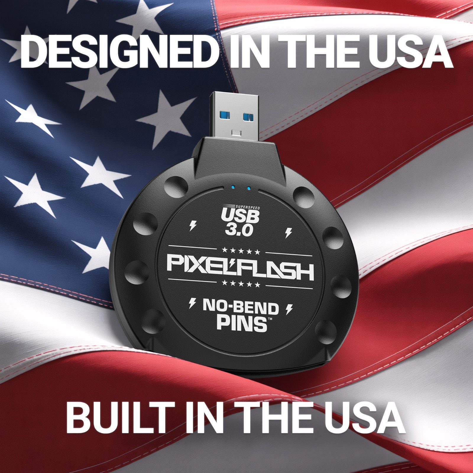 PixelFlash No-Bend Pins CF Memory Card Reader USB3.0 Compact Flash Adapter UDMA7