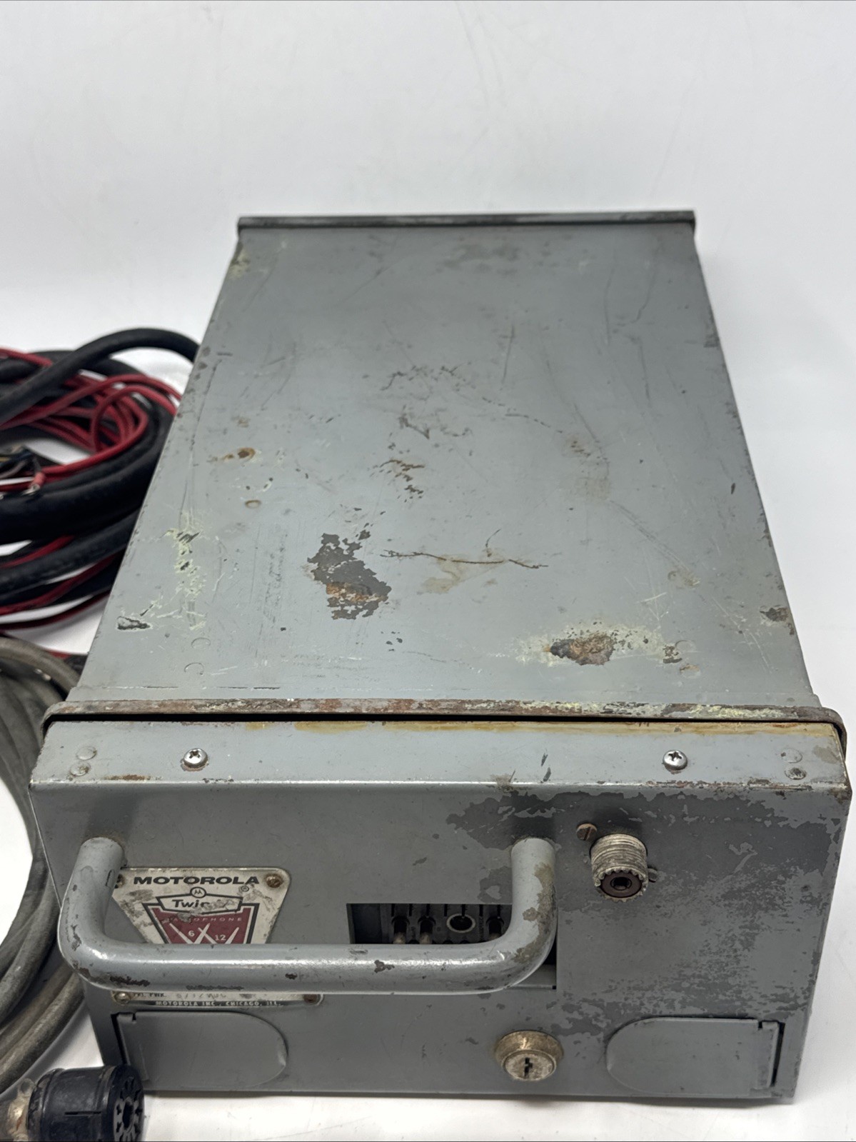 Twin V Motorola Transmitter Radio Model T41GGV-1 Type TA104 Very Rare Untested .