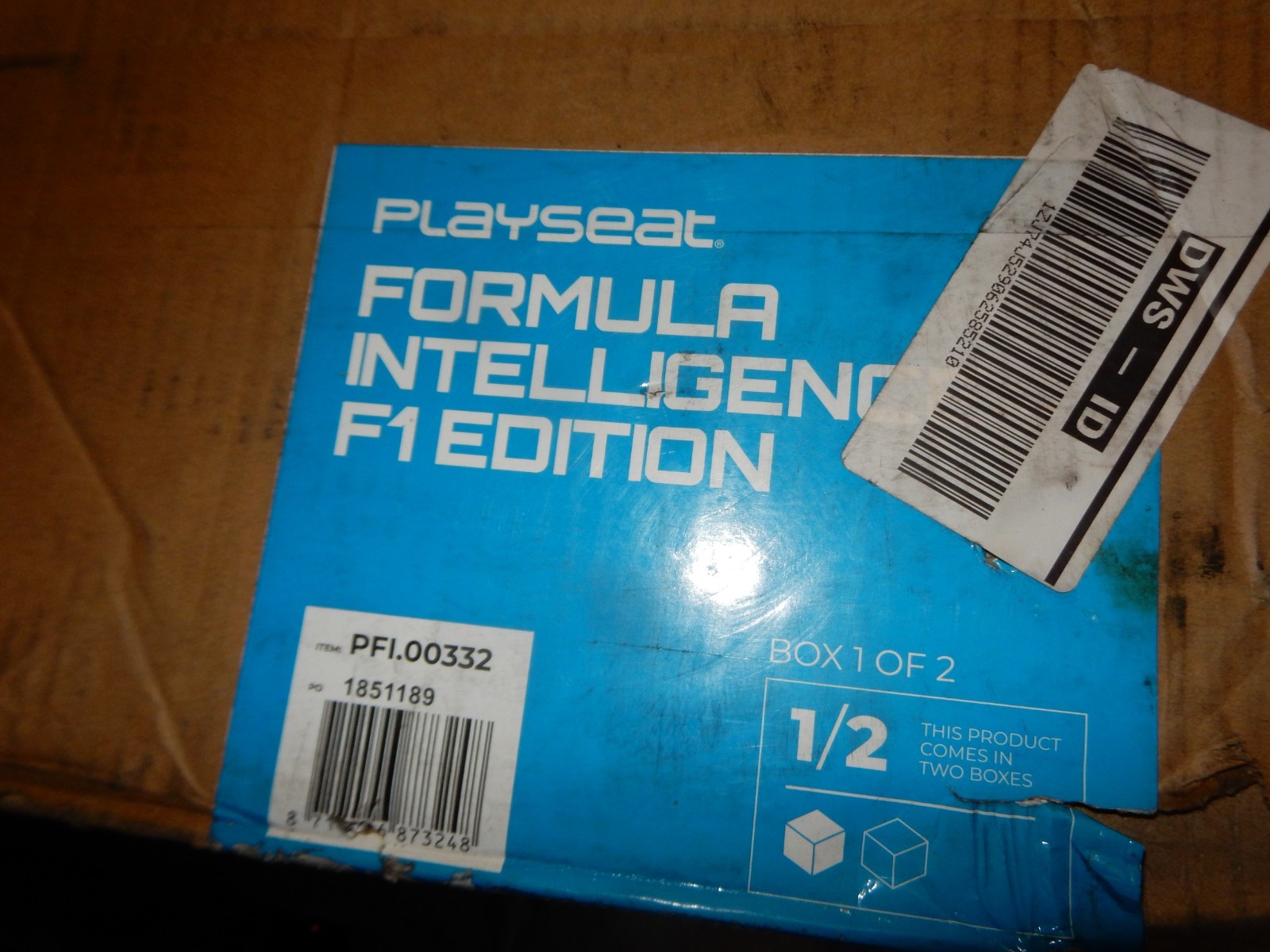 Playseat Formula Intelligence F1 Gaming Seat Racing PFI.00332 *BOX 1 ONLY*