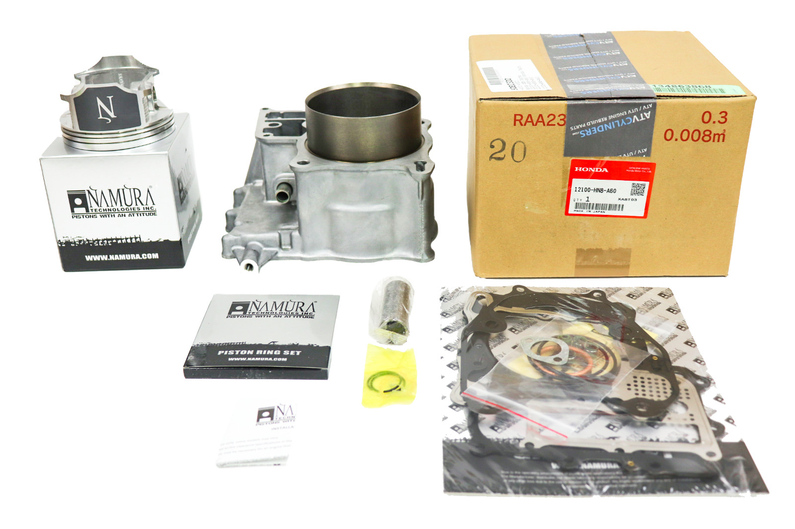 New 14-19 Honda UTV SXS700 SXS 700 Pioneer Cylinder Jug Piston Rings Gaskets OEM