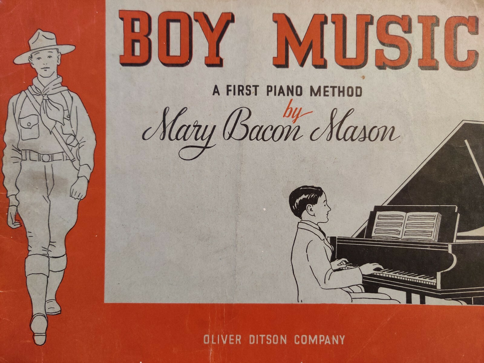 Mary Bacon Mason Vintage Piano Instruction Sheet Music Boy Music