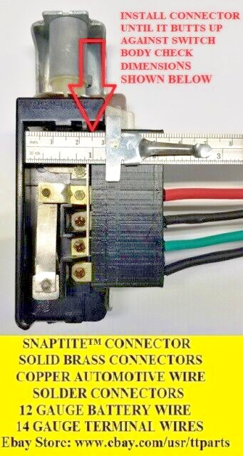 1958/59/60/61/62/63 CADILLAC HEADLIGHT SWITCH BODY WITH REPAIR CONNECTOR