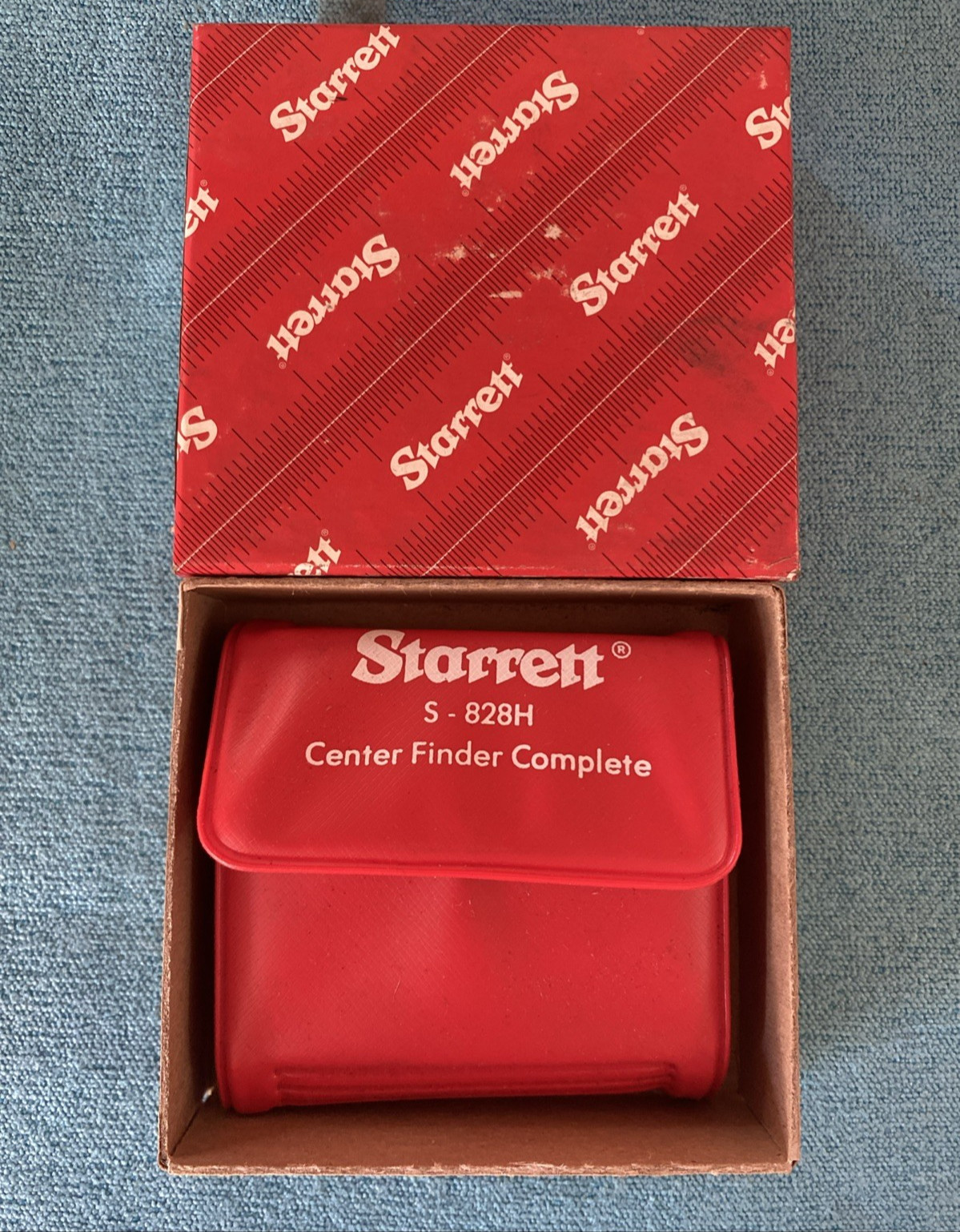 Starrett S828HZ Wiggler/Center Finder, Complete With Case and 4 Attachments