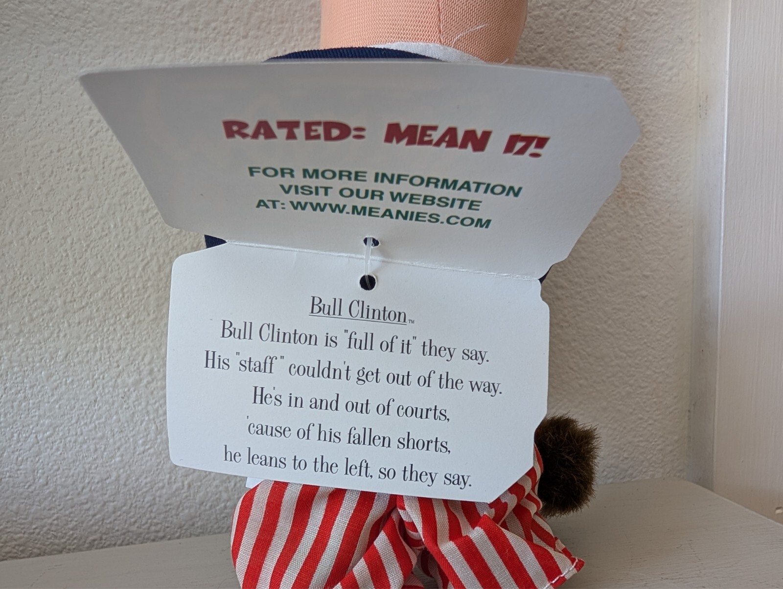 Infamous Meanies Buddy The Dog 1997 Parody of Bill Clinton (Listing #142)