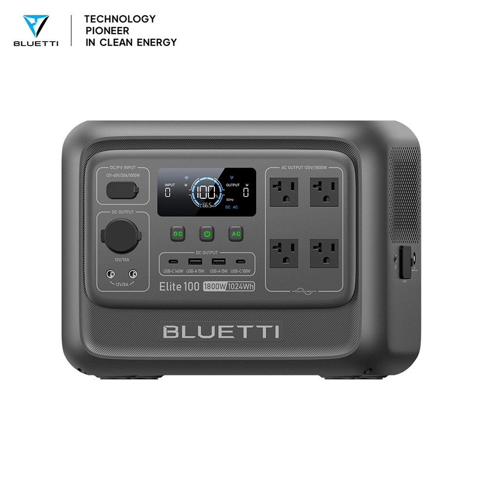 BLUETTI Elite 100 V2 1800W 1024Wh Portable Power Station Off-Grid Power 10ms UPS
