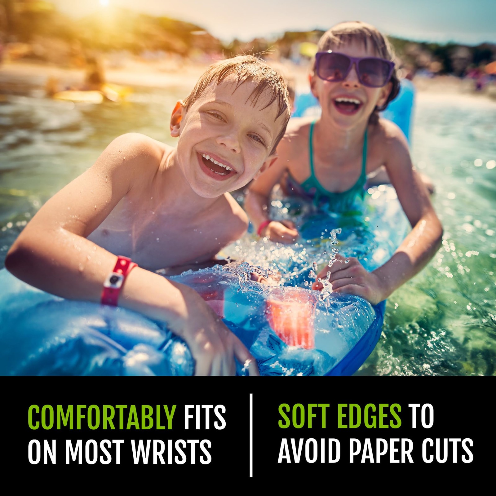 500 Premium Purple Plastic Secure Snap Wristbands - 500,