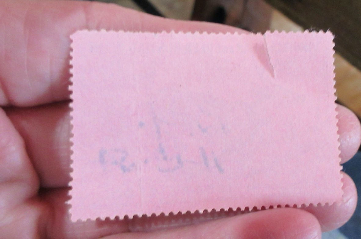 1954 - 55 Virginia Bear & Deer Hunting Stamp # 29264 has small tear (w19)