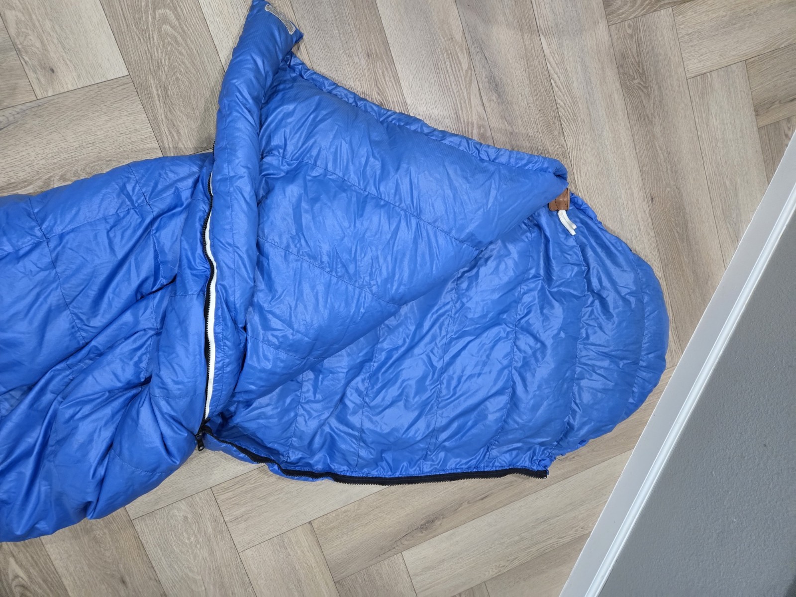 vintage Holubar Mountaineering goose down sleeping bag Mummy Bag Blue 0°