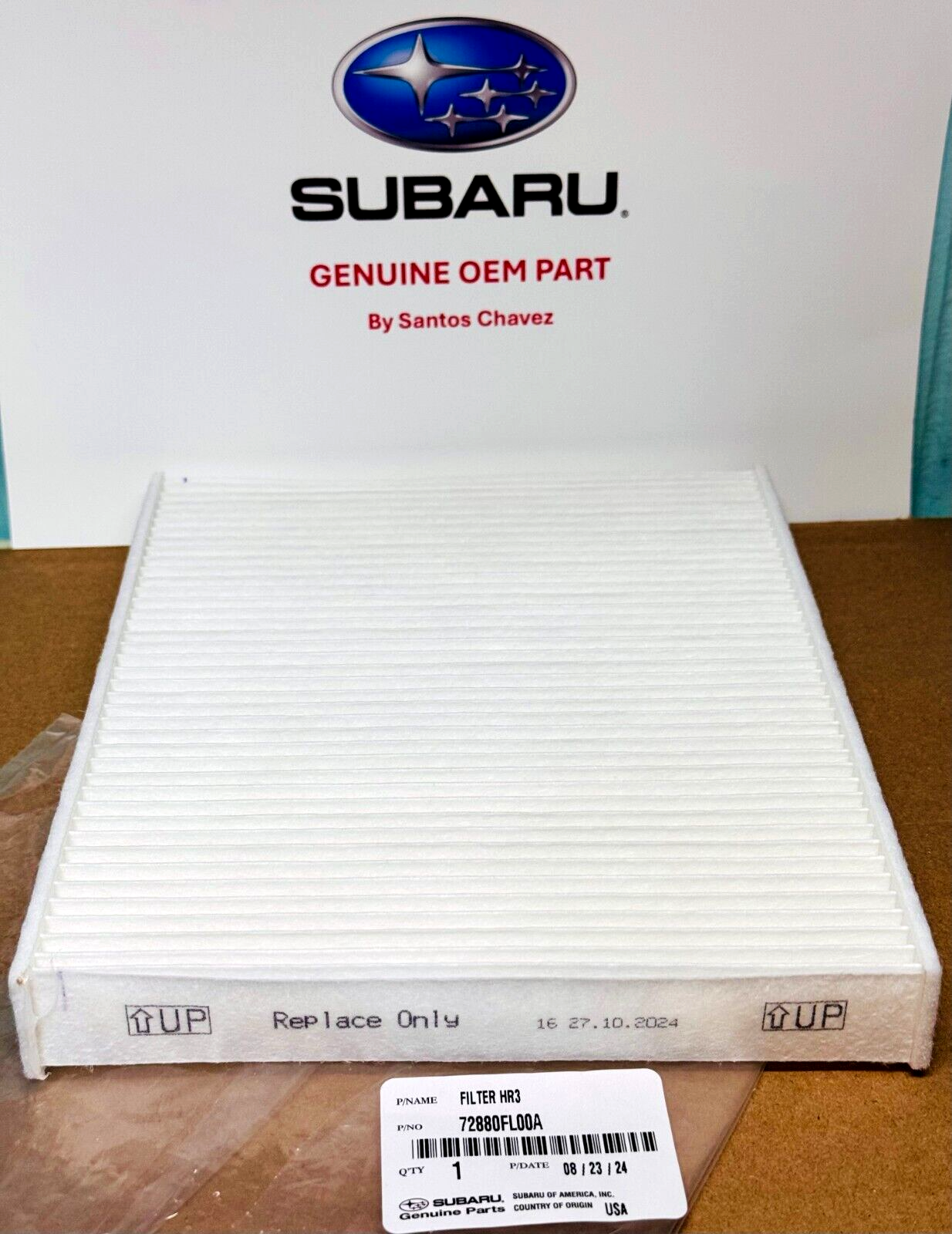 2017-2025 Subaru Cabin Air Filter GENUINE OEM PART 72880FL00A