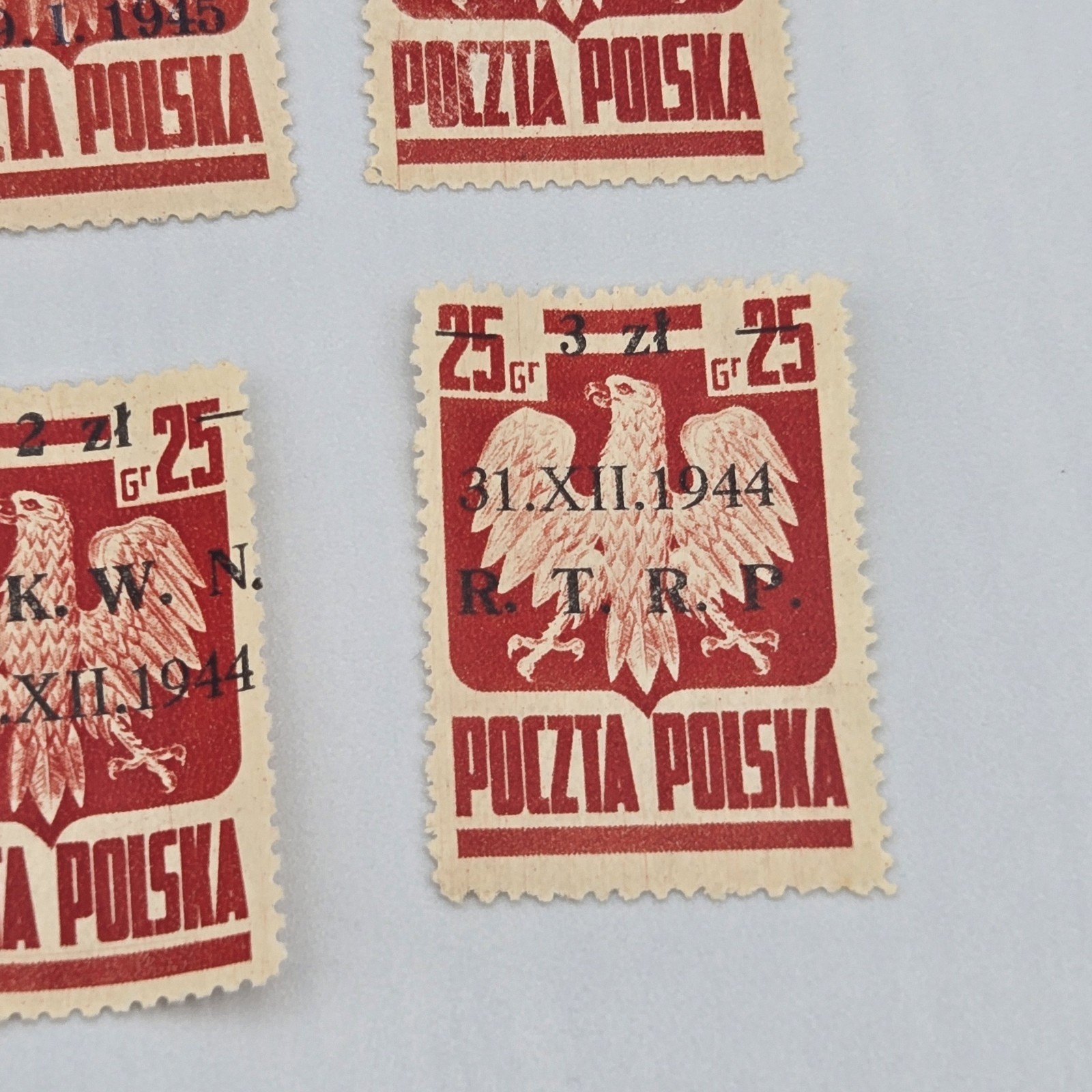 POLAND 1945 Liberation Of Polish Towns Stamps Lot Of 12 Poctza Polska Warszawa..