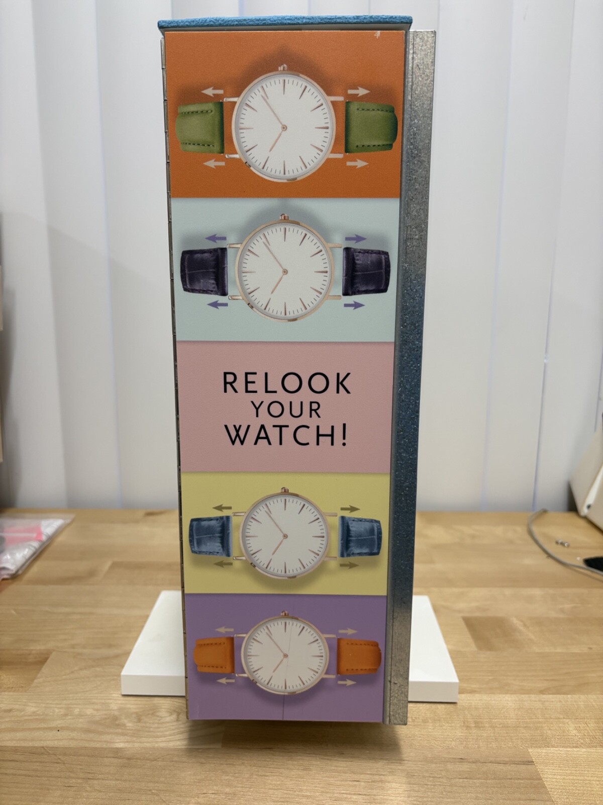 ZRC Watch Band Spinning Countertop Display/Storage Holds 60+ 17" X 10" X 5"