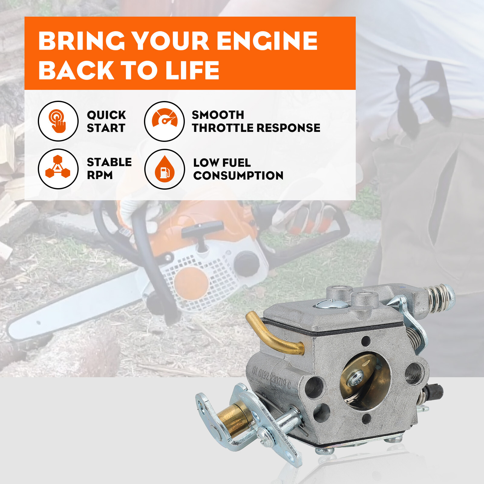 🔥 Carburetor Filter kit FOR HUSQVARNA CHAINSAW 136 137 141 142 36 41 142E Carb