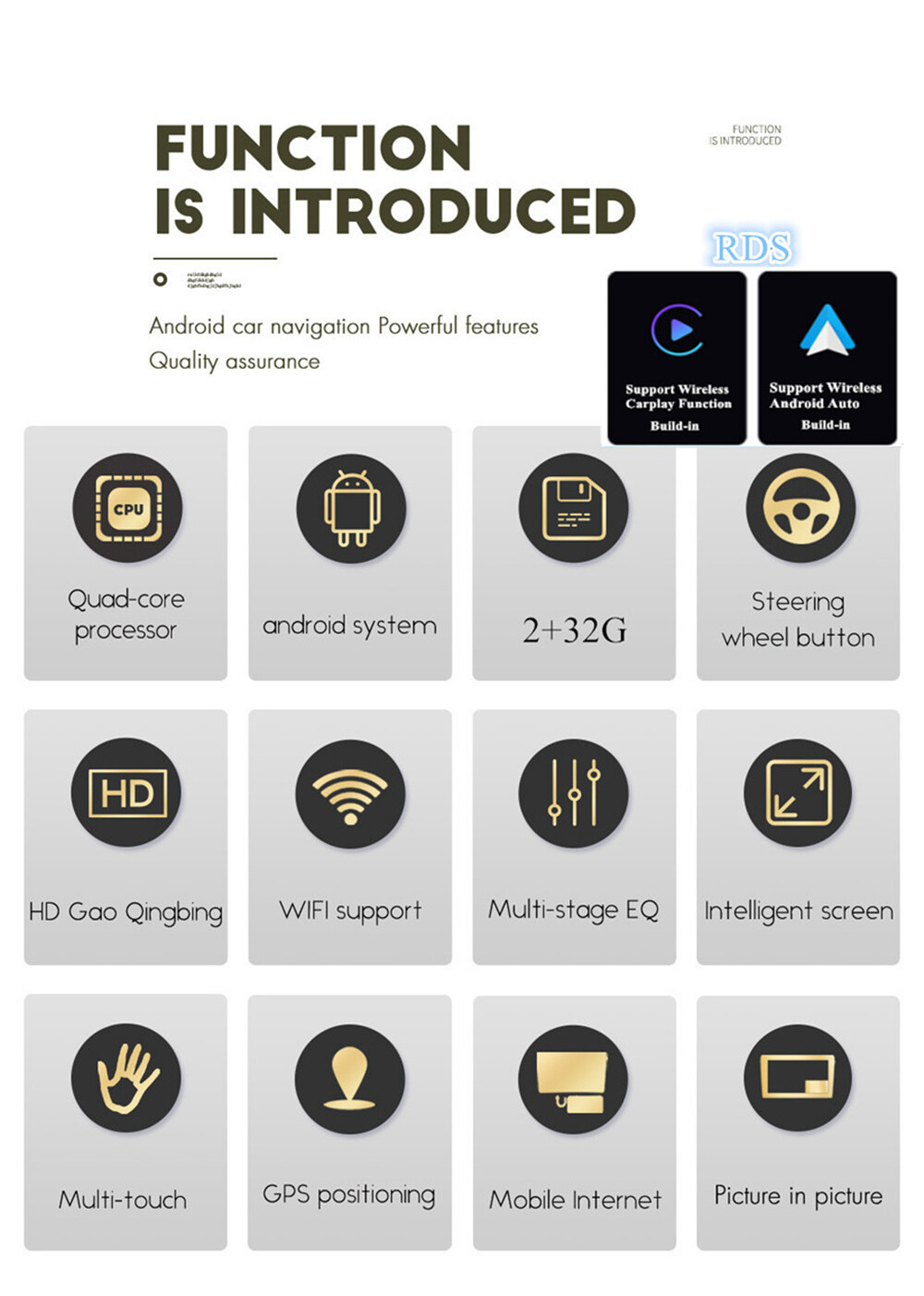 Fit For Chrysler New Yorker 1975-1996 For Carplay Car Stereo Radio GPS WIFI/4G